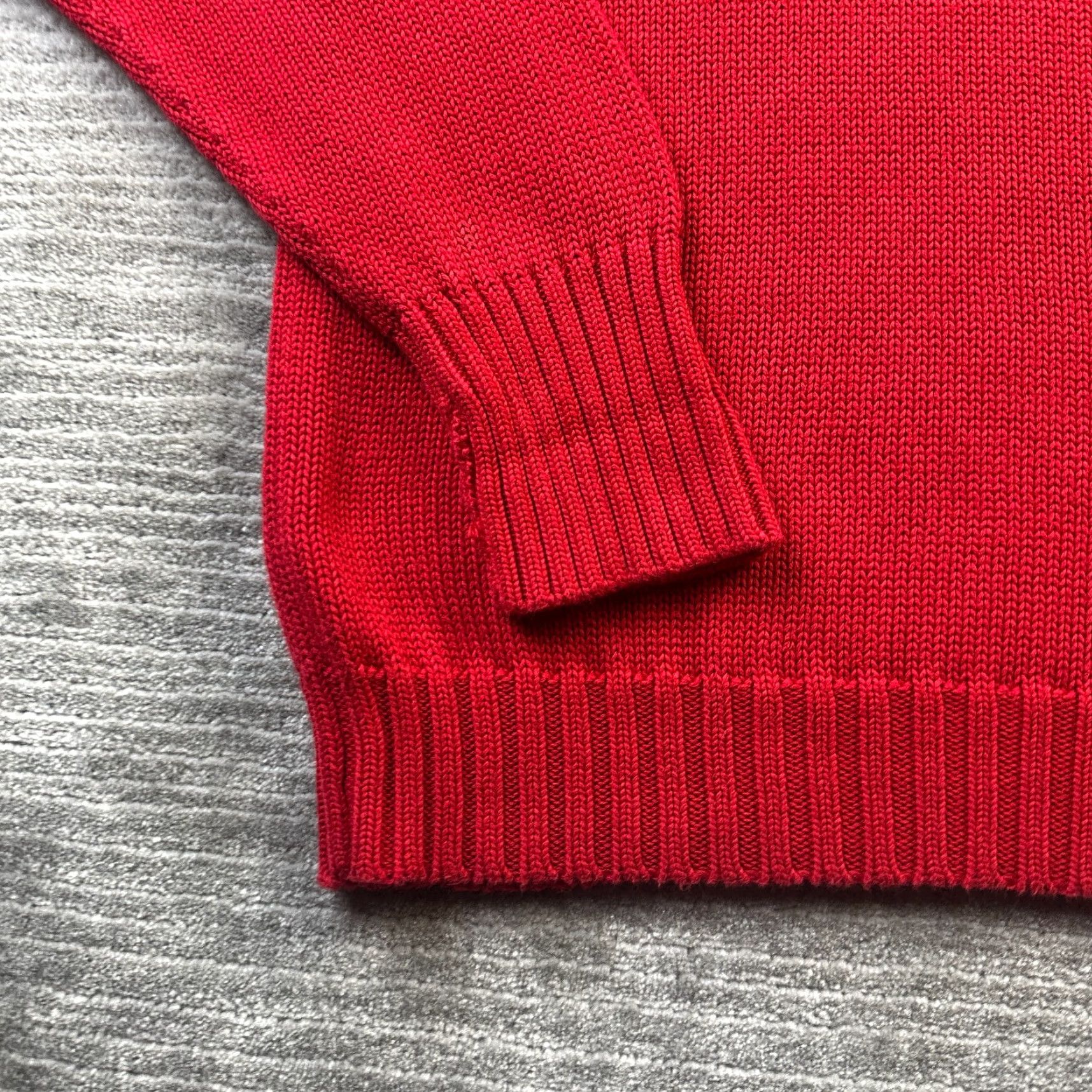 Polo Ralph Lauren Polo Ralph Lauren Sweater Mens Large Red Knit Crewneck Heavy Cotton Pony Size US L / EU 52-54 / 3 - 6 Thumbnail