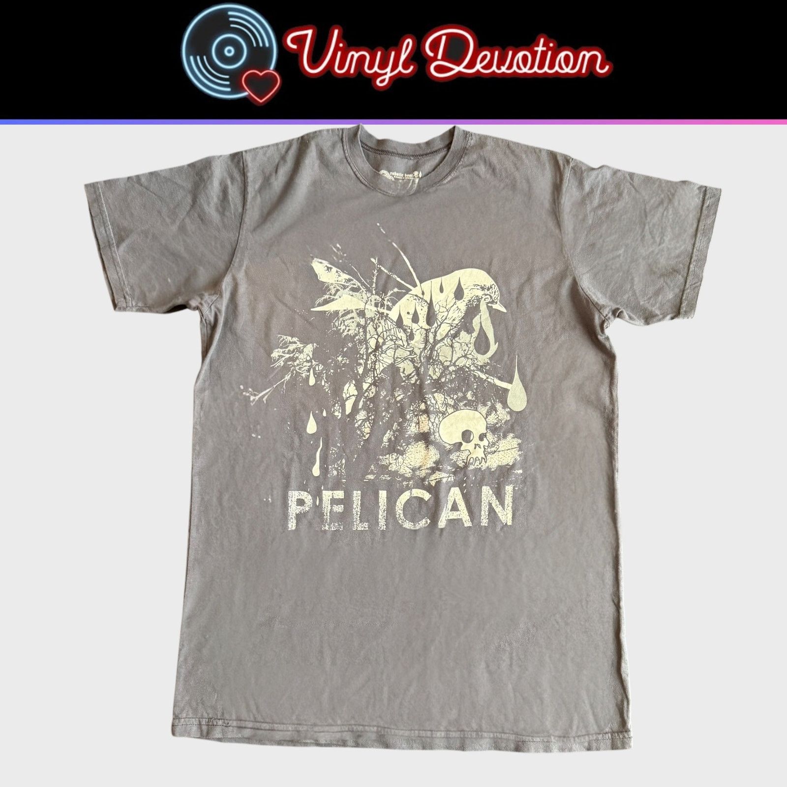 Band Tees Pelican Band x Robotic Boot Bird + Skull Gray Shirt Size XL Size US XL / EU 56 / 4 - 1 Thumbnail
