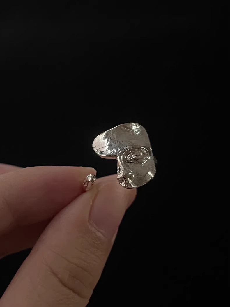 VIBE Chrome Human Silver Ring Vintage Rings🔥🔥🔥 Size ONE SIZE - 3 Thumbnail