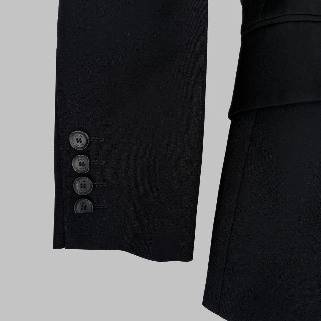 Gucci Gucci Designer Women Elegant Black Blazer Jacket Size S / US 4 / IT 40 - 5 Thumbnail
