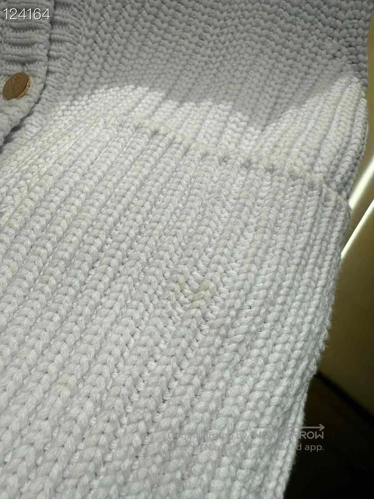 Thom Browne Thom Browne White Knit Hooded Jacket. Size US XXS / EU 40 - 5 Thumbnail