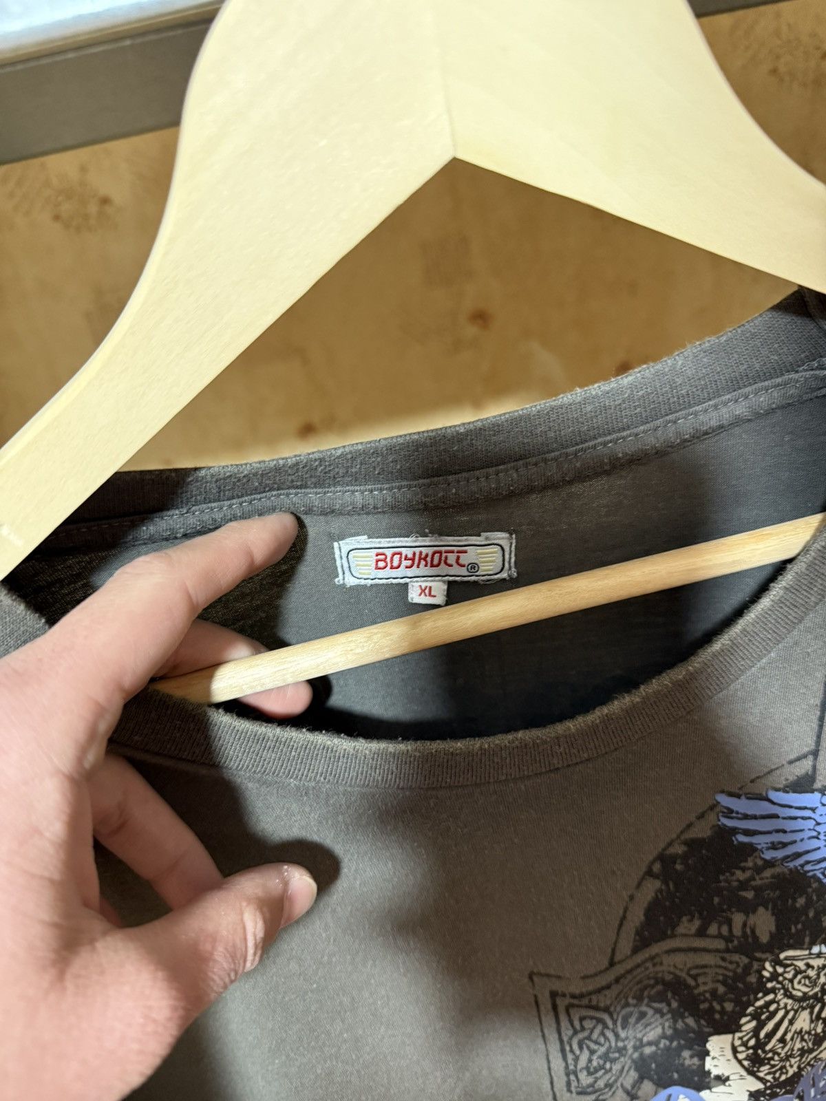 Boycott × Japanese Brand Vintage 90’s Sun Faded Boycott Angel Retro T-Shirt Y2K Hype Size US XL / EU 56 / 4 - 5 Thumbnail
