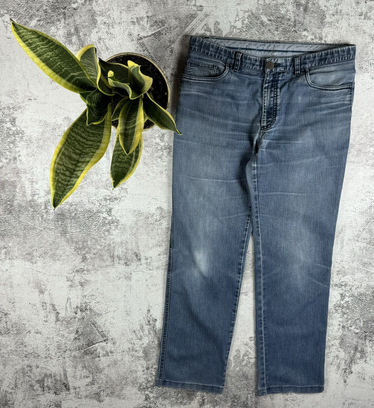 Brioni Brioni Stelvio 51 Vintage Light Blue Denim Collection Jeans Size US 34 / EU 50 - 8 Thumbnail