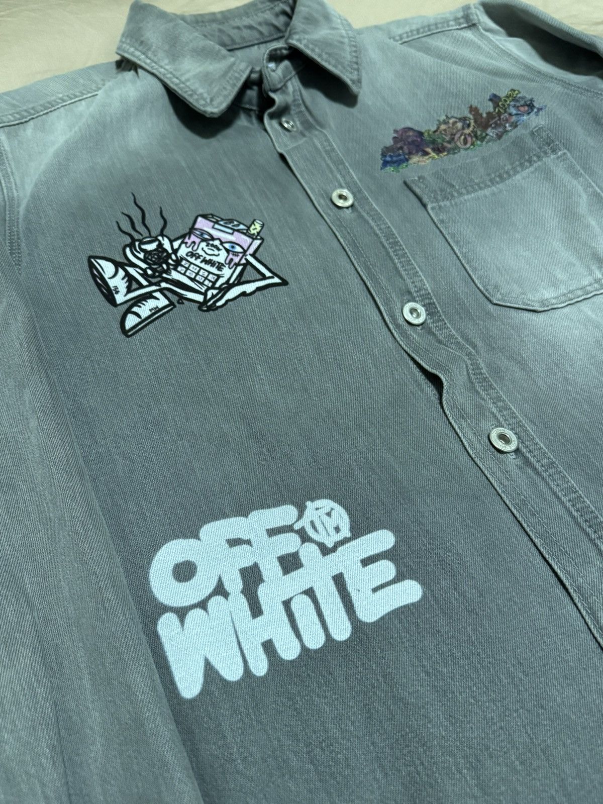 Off-White Off-White denim shirt Size US L / EU 52-54 / 3 - 3 Thumbnail