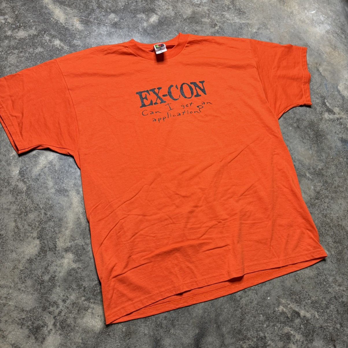 Vintage vintage ex con can i get a job baggy tshirt Size US XXL / EU 58 / 5 - 1 Thumbnail
