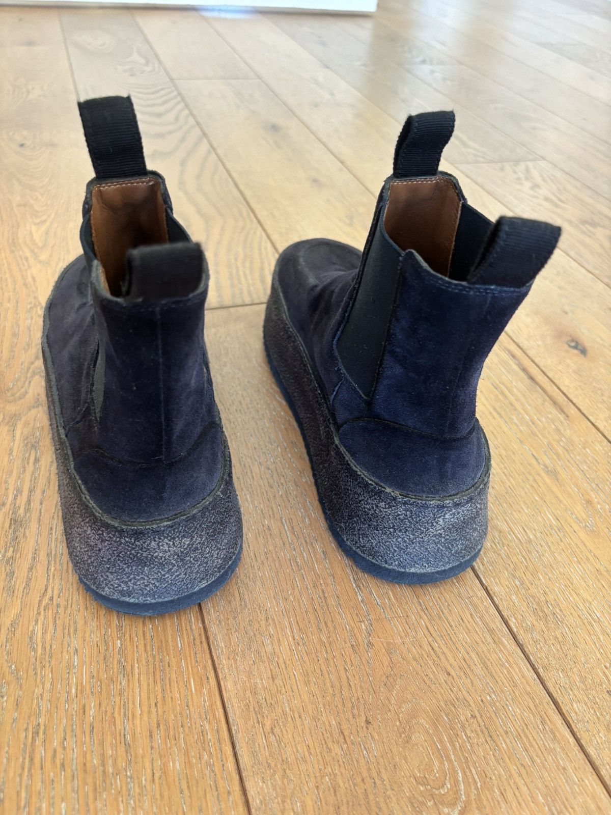 Marsell Navy Blue Suede Marsell Boots Size US 7.5 / IT 37.5 - 4 Thumbnail