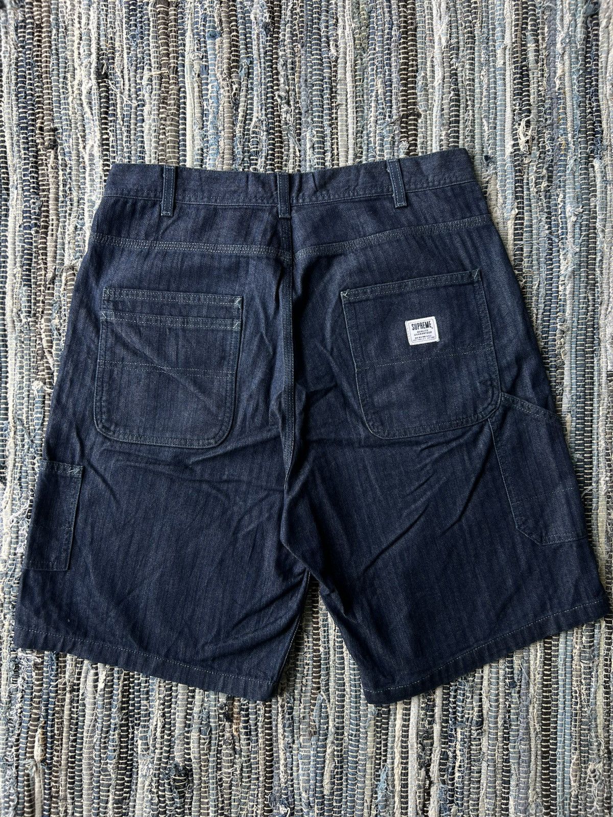 Supreme Supreme 🇺🇸 Herringbone Denim Painter Jorts Jeans Pants Size US 34 / EU 50 - 2 Thumbnail