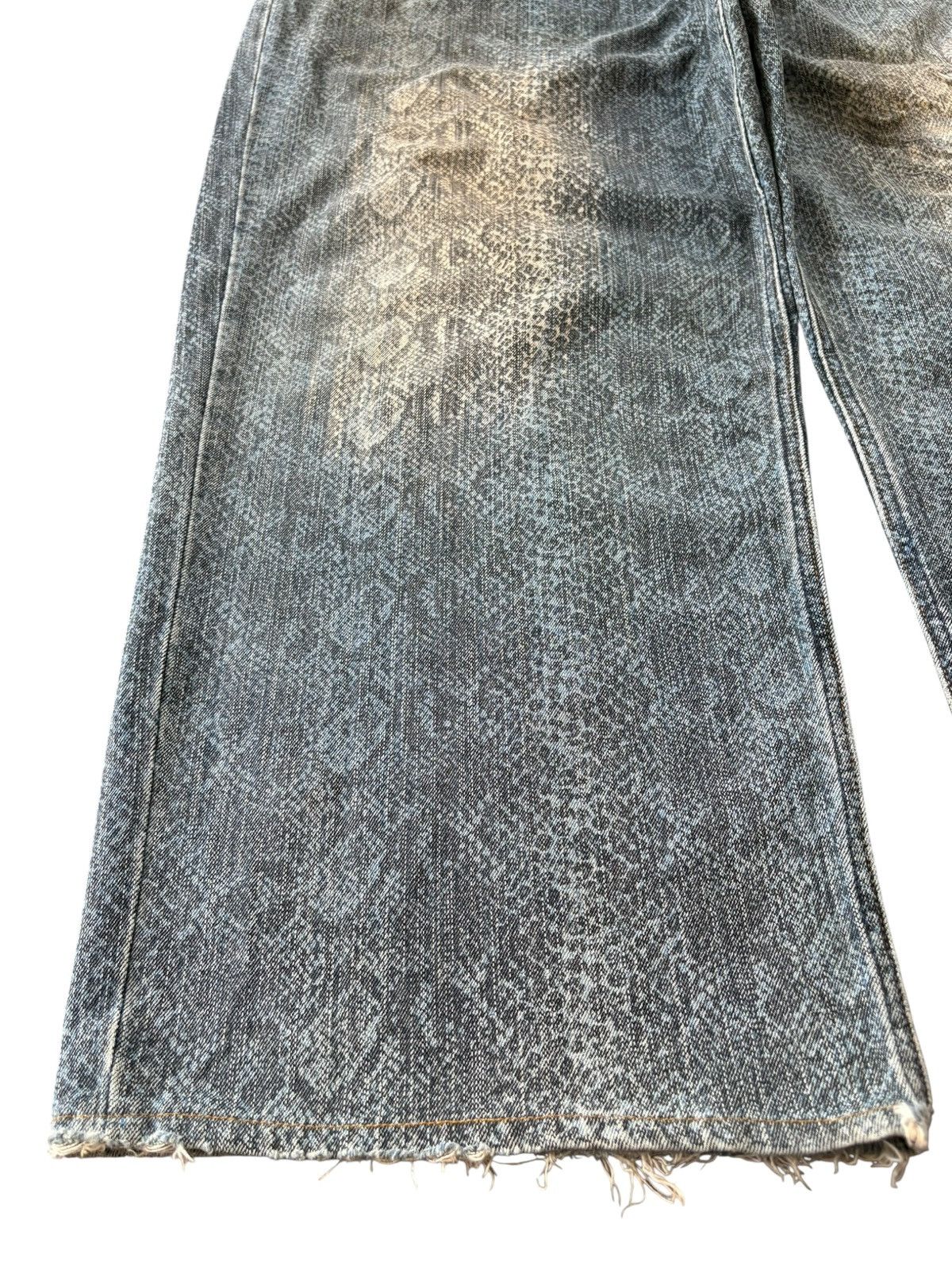 JNCO Vintage Japanese Karakuri Dragon Skin Embroidery Jeans Size US 44 / EU 60 - 6 Thumbnail
