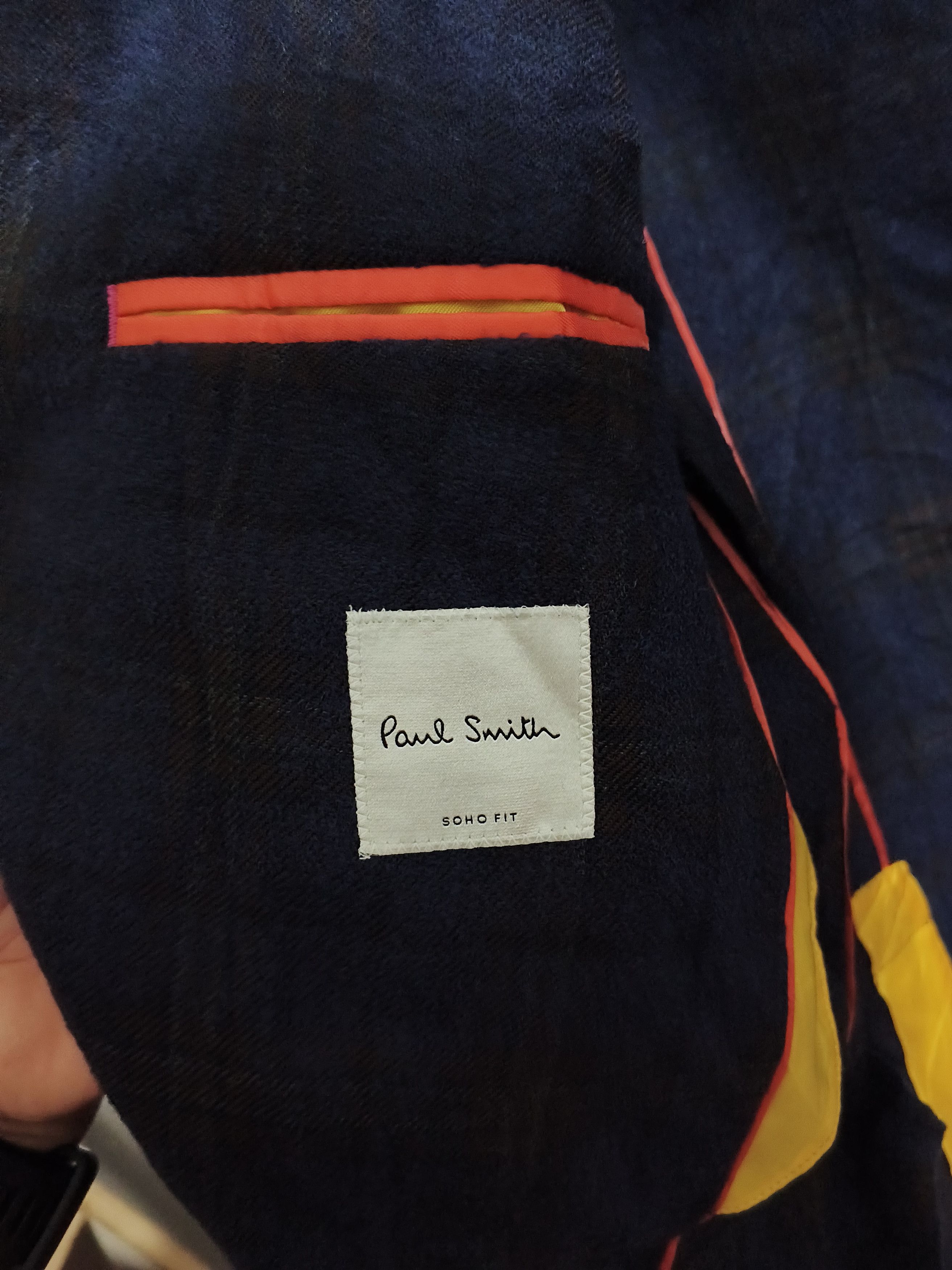Paul Smith Paul Smith Soho Fit Navy Check Wool Tailored Blazer Jacket Size 40R - 11 Thumbnail