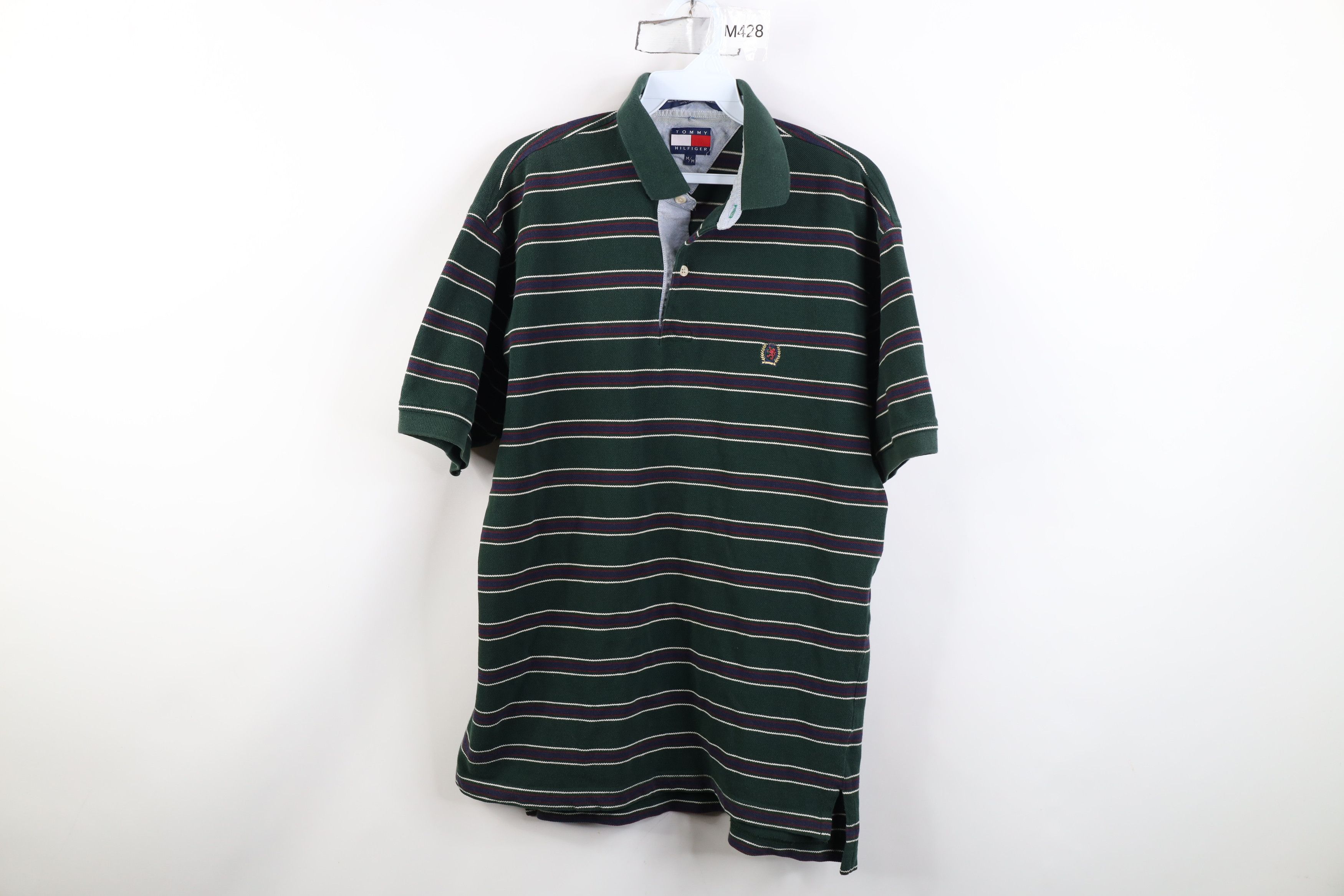 Tommy Hilfiger Vintage 90s Y2K Tommy Hilfiger Rugby Polo Shirt Cotton Size US M / EU 48-50 / 2 - 1 Thumbnail