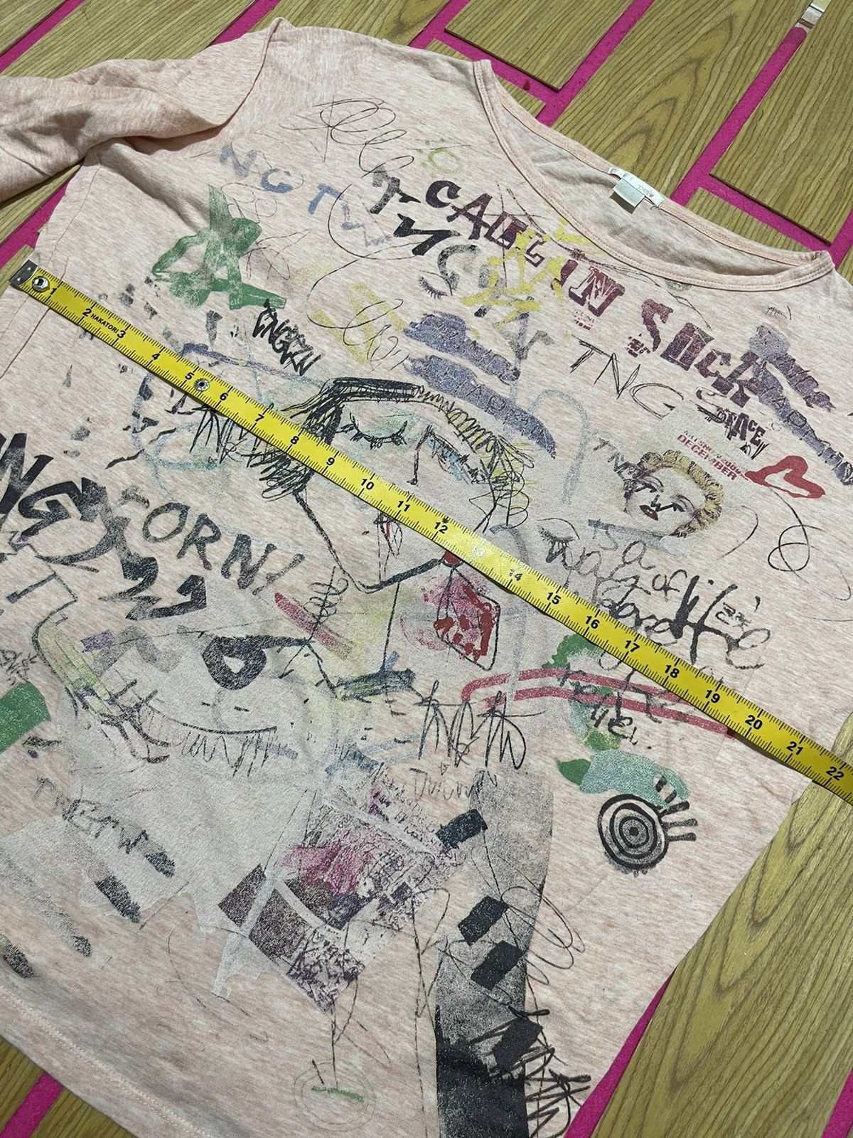 If Six Was Nine Y2K TNGTW long sleeve t-shirt with multi-colored graphics Size L / US 10 / IT 46 - 8 Thumbnail