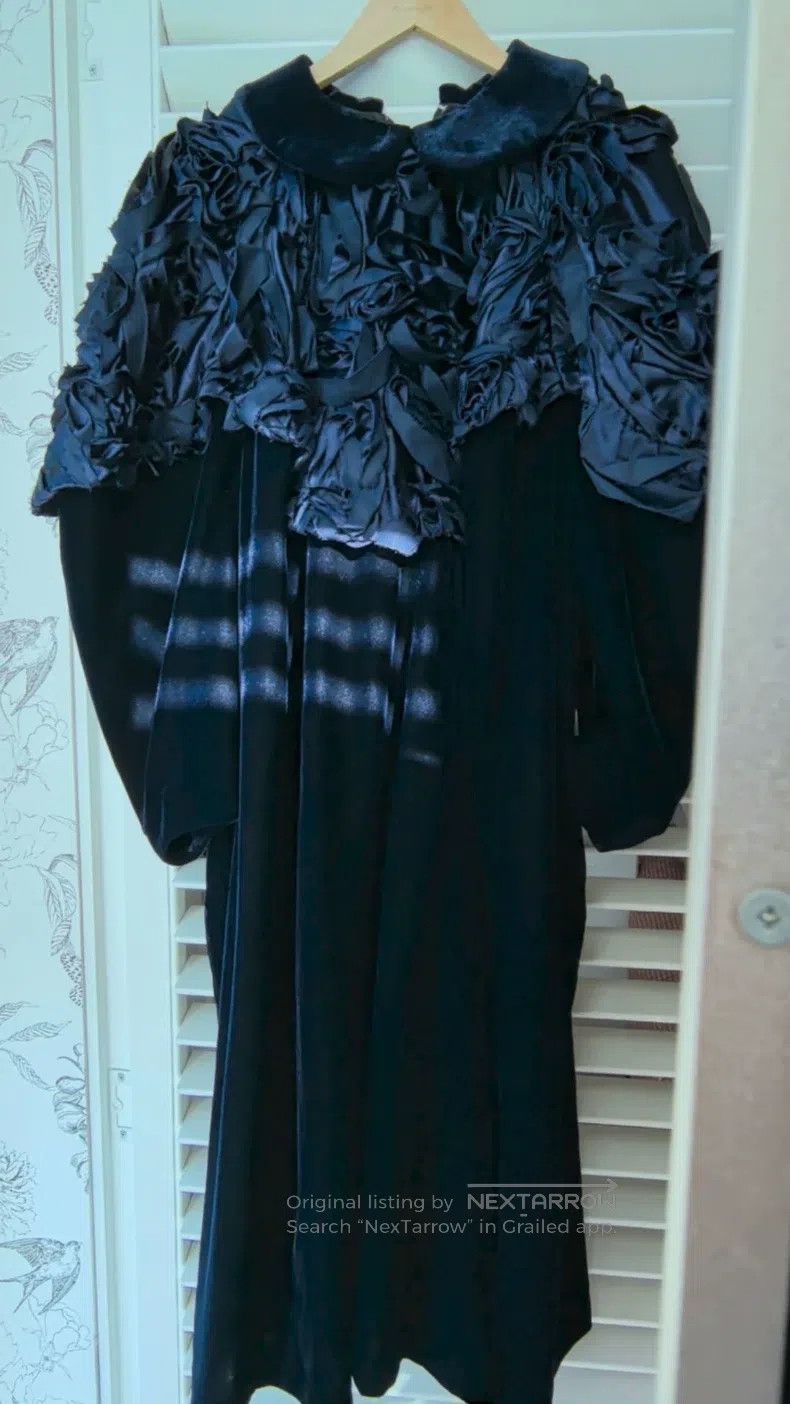 Comme des Garcons Comme Des Garcons Navy Velvet Long Dress Size XS / US 0-2 / IT 36-38 - 1 Thumbnail
