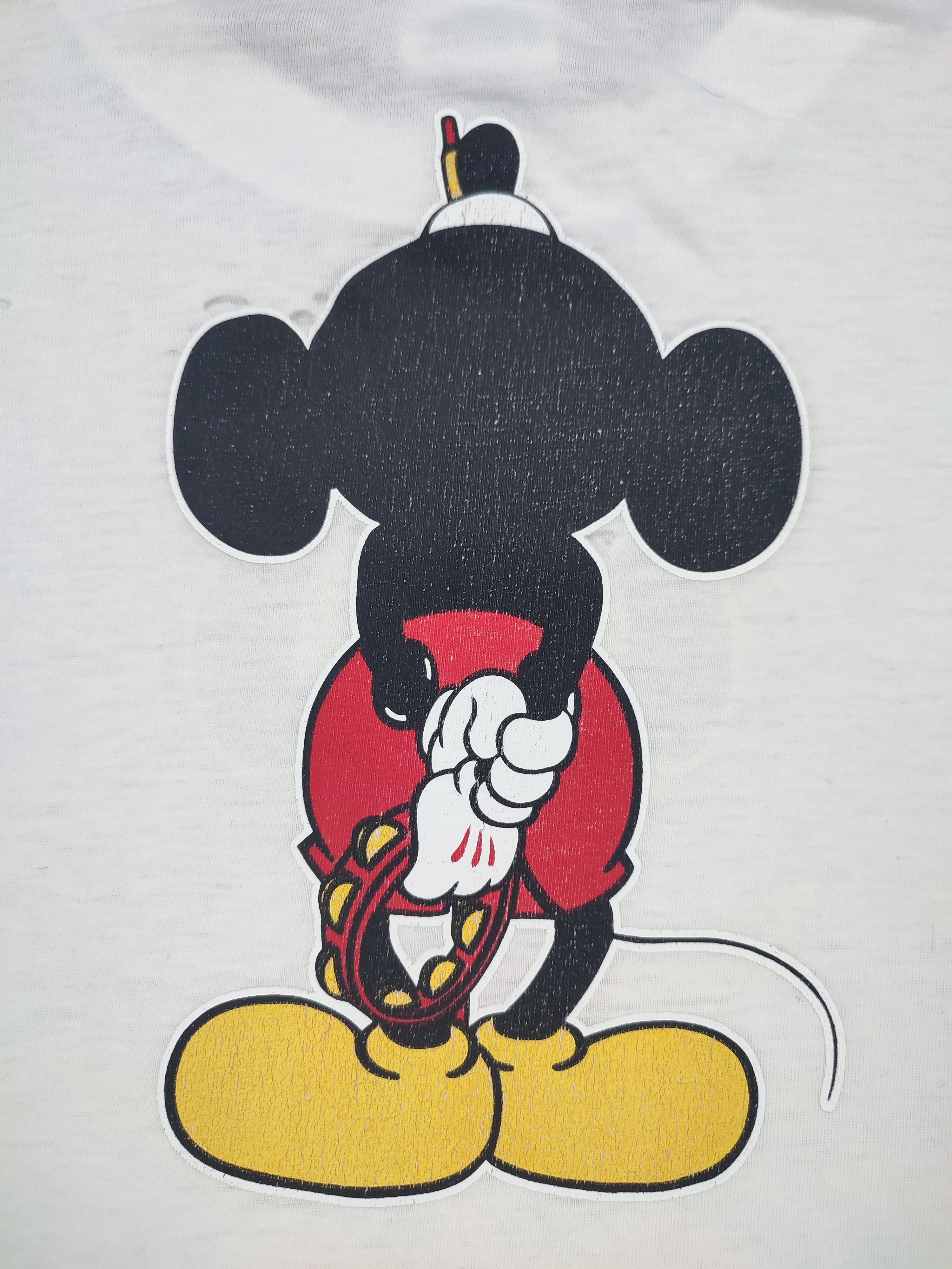 Mickey Mouse × Vintage Grunge Design Mickey Mouse Liam Gallagher Singing Pose Tee Size US XL / EU 56 / 4 - 9 Thumbnail