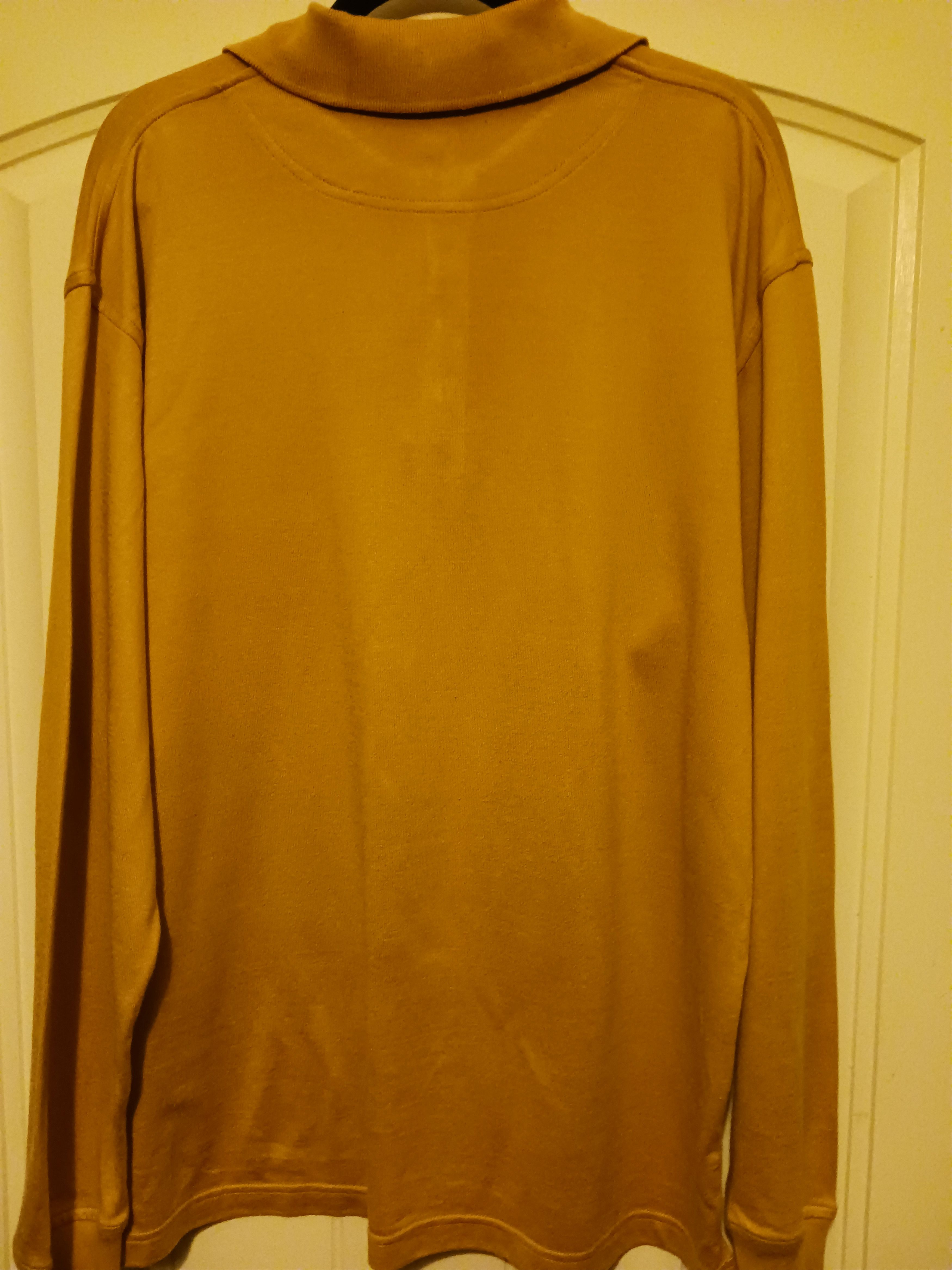 Barry Bricken Silk/Cotton Long Sleeve Knit Polo Shirt Size US L / EU 52-54 / 3 - 2 Thumbnail