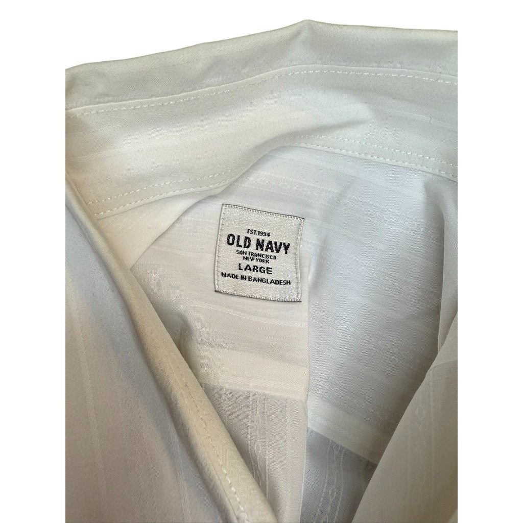 Old Navy Old Navy Men's White Long Sleeve Button Shirt Size Large Size US L / EU 52-54 / 3 - 4 Thumbnail