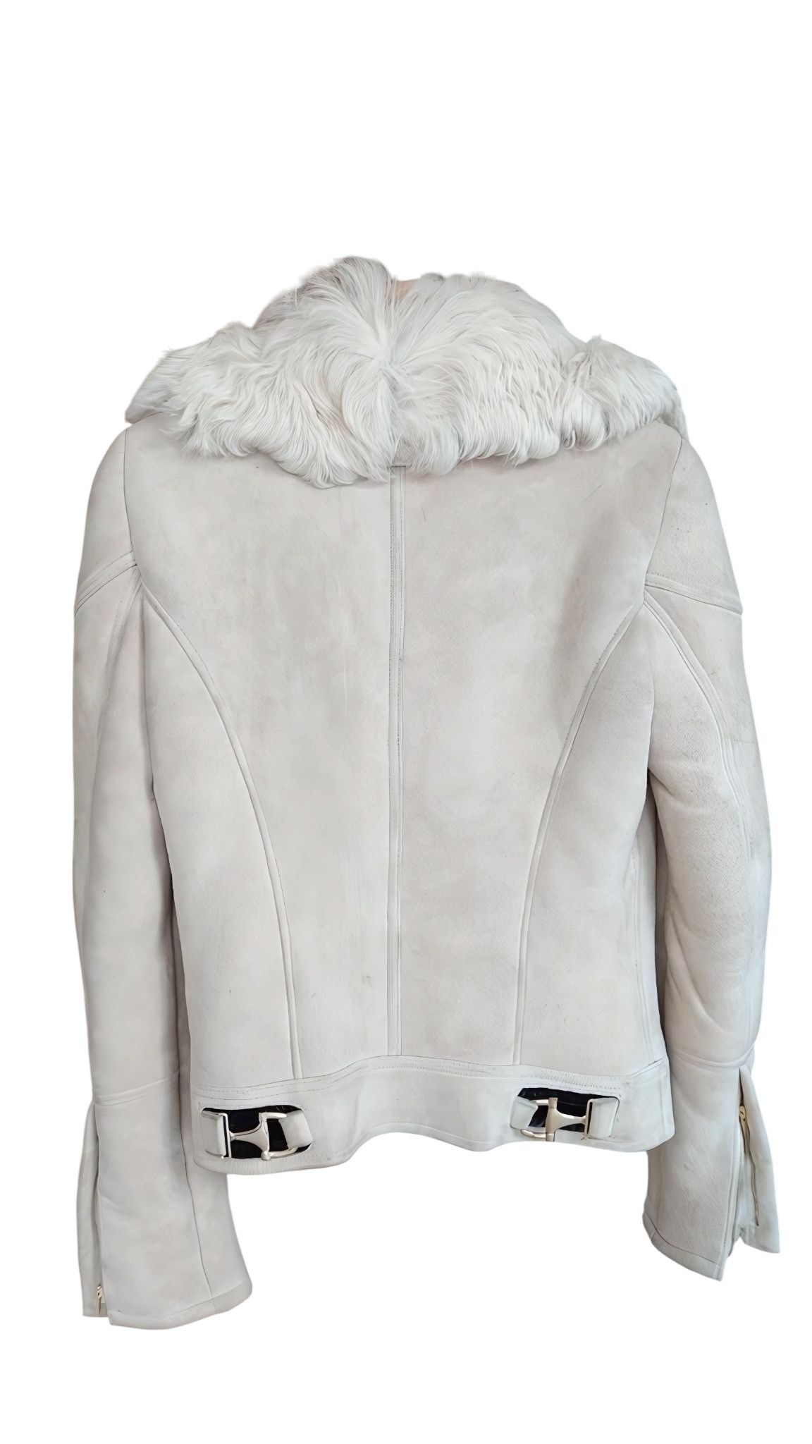 Gucci MONGOLIAN LAMB FUR SUEDE LEATHER JACKET BY TOM FORD Size S / US 4 / IT 40 - 2 Thumbnail