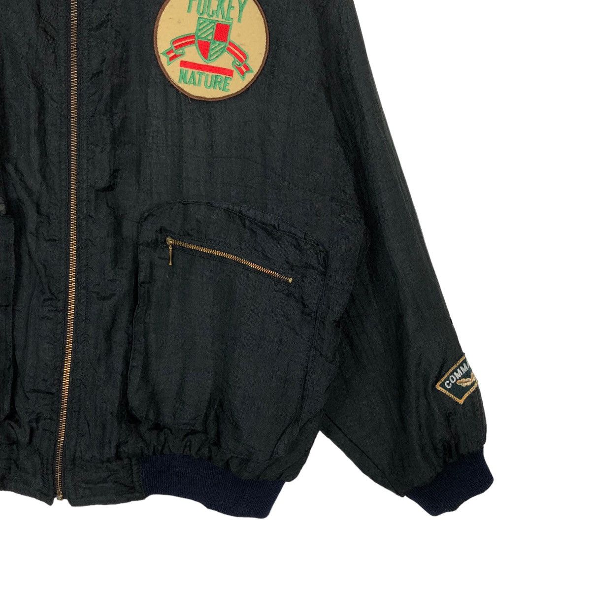 Japanese Brand 🔥90’s VintageBomber Jacket Fockey Nature Big Logo Team Size US M / EU 48-50 / 2 - 5 Thumbnail