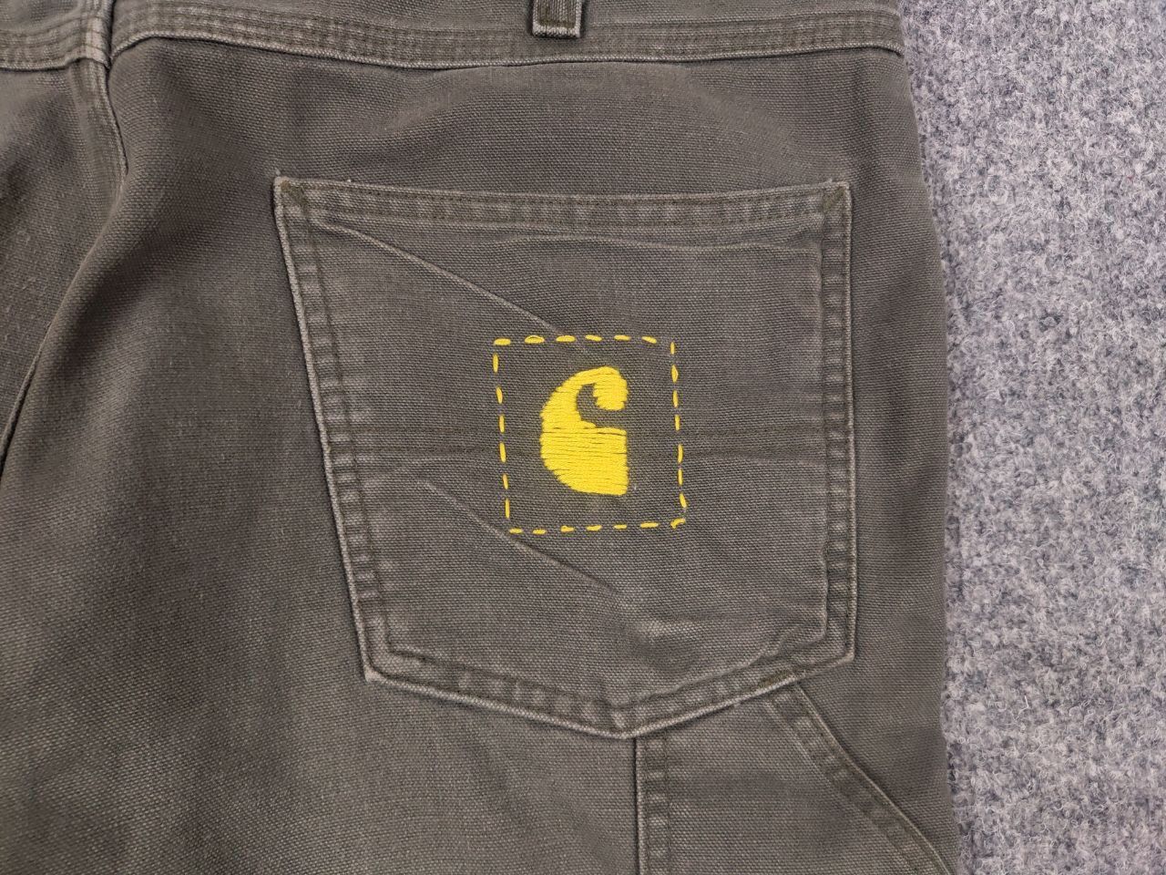Carhartt Rare Vintage Carhartt Logo Relaxed Carpenter Canvas Pants Size US 36 / EU 52 - 15 Thumbnail