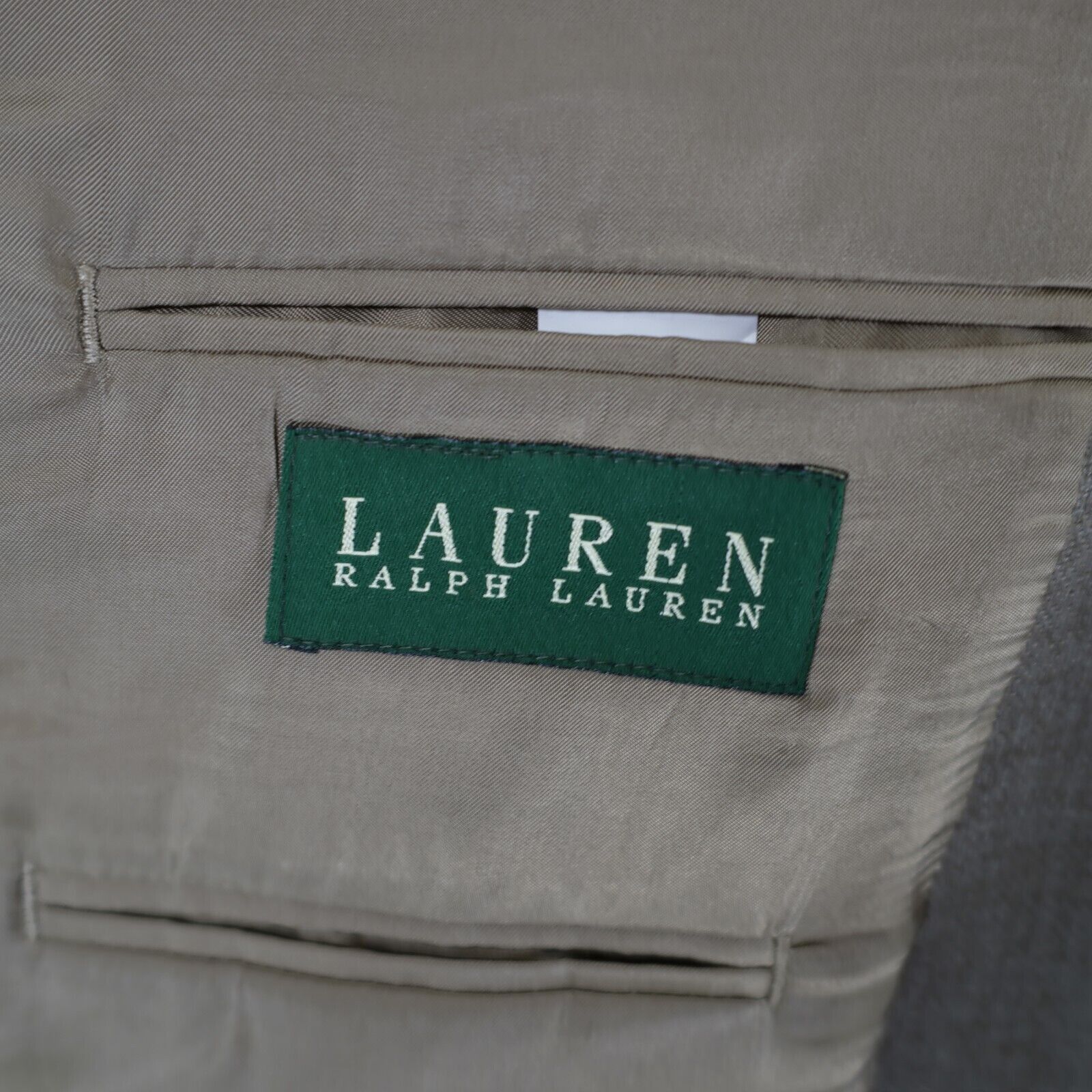 Lauren Ralph Lauren NEW Lauren Ralph Lauren Polyester Blend Olive Green Basketwe Size 42L - 9 Thumbnail