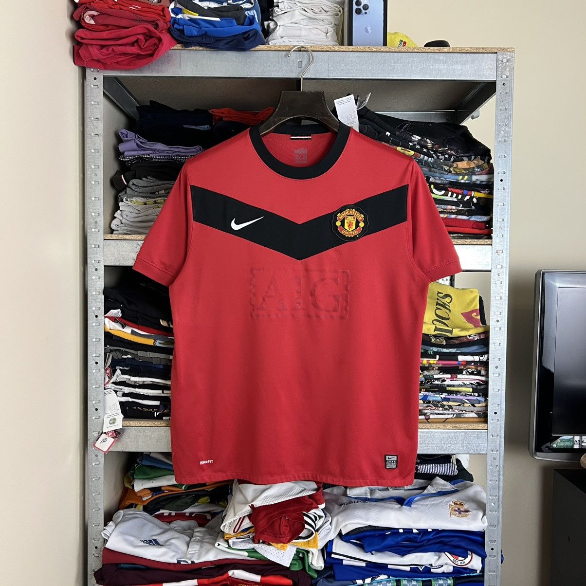 古着レアNike マンチェスター・ユナイテッド ユニフォーム　vodafon/M Vintage Vintage 00's Manchester United Vodafone Nike Jersey