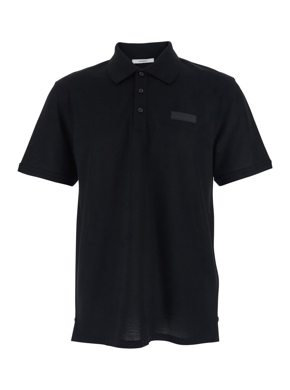 Givenchy Black Polo Shirt with Logo Patch on the front in cotton for Men Size US XXL / EU 58 / 5 - 1 Thumbnail