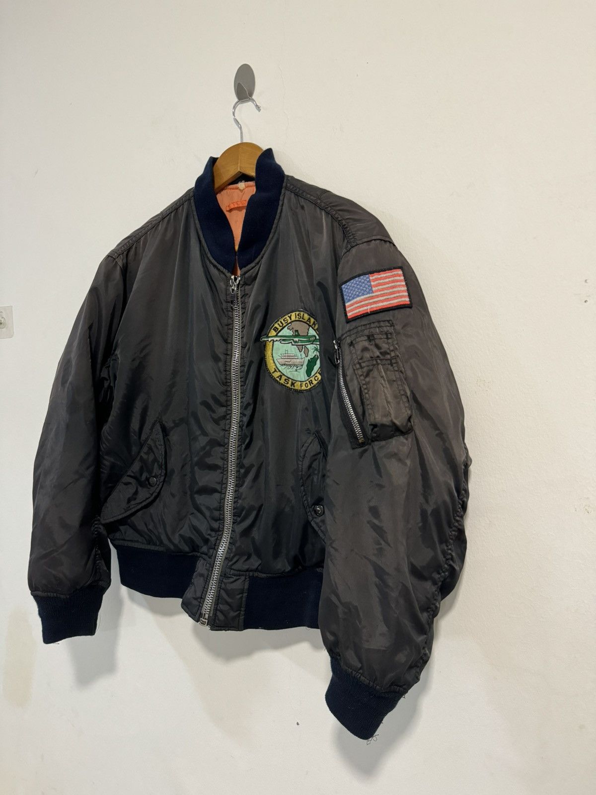 Vintage Vintage Faded Busy Island Military Bomber Jacket Size US M / EU 48-50 / 2 - 3 Thumbnail