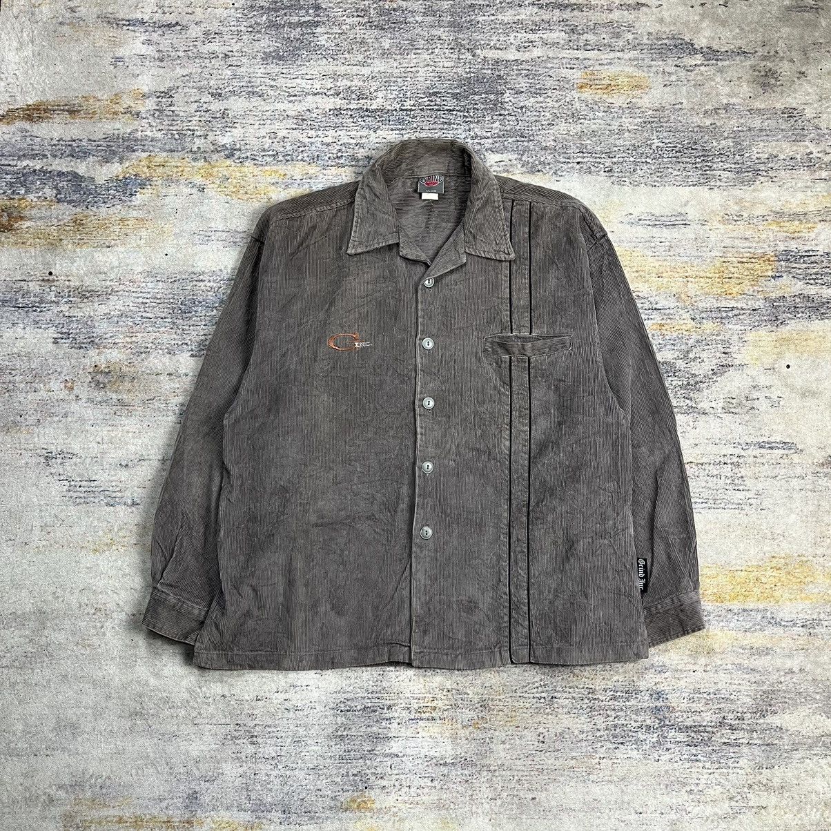 Hook-Ups Y2k Vintage 90s Grind Inc skateboards corduroy shirt Size US L / EU 52-54 / 3 - 1 Thumbnail