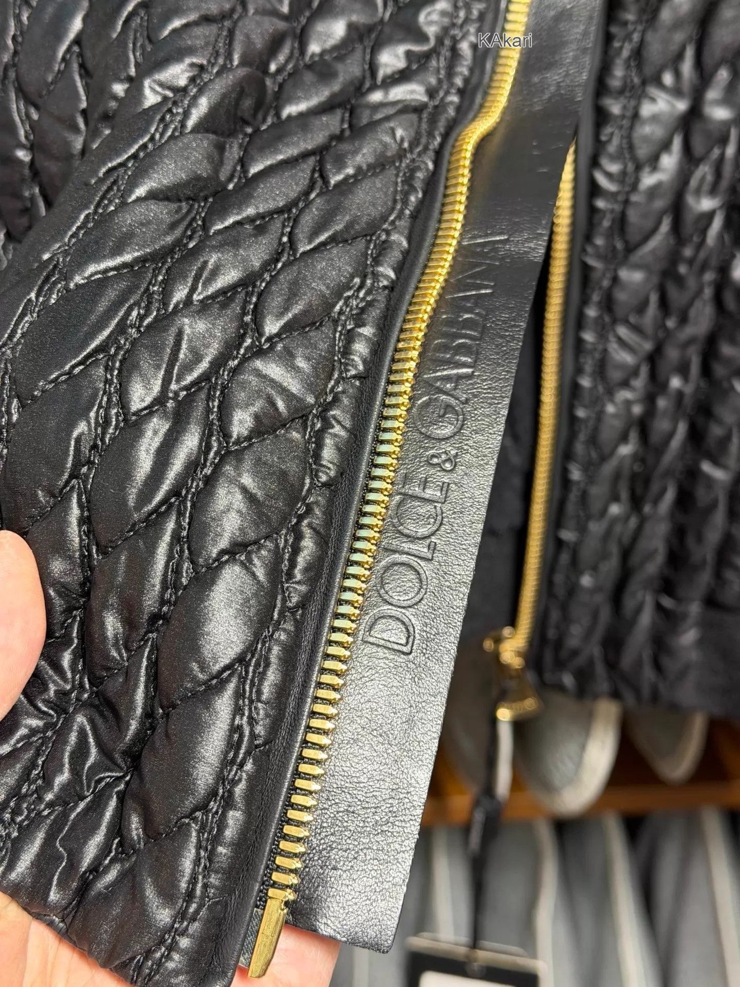 Dolce & Gabbana Black Quilted er Jacket Size M Size US XXS / EU 40 - 5 Thumbnail