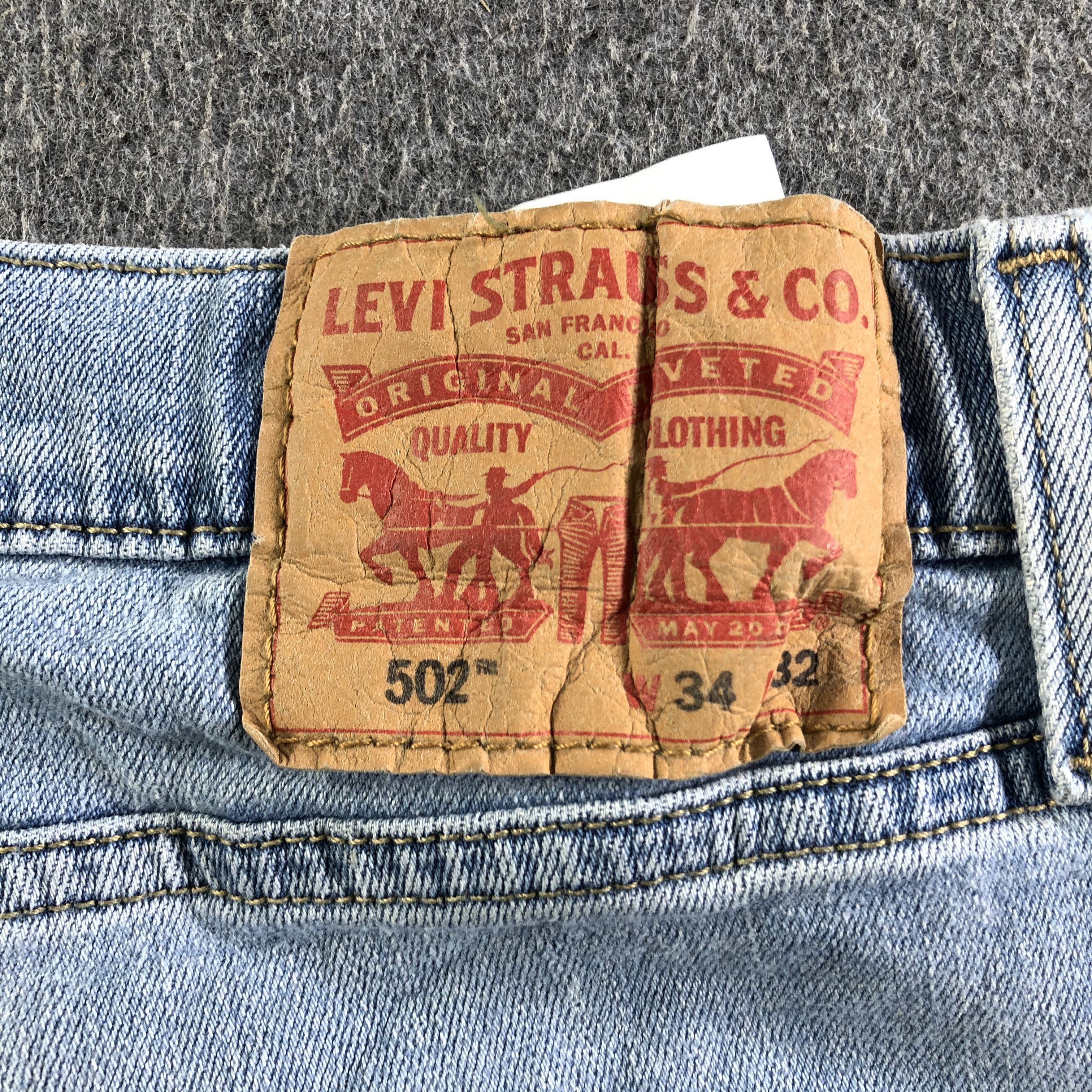 Levi's Vintage Blue Wash Levis 502 Jeans-J4195 Size US 33 - 5 Thumbnail