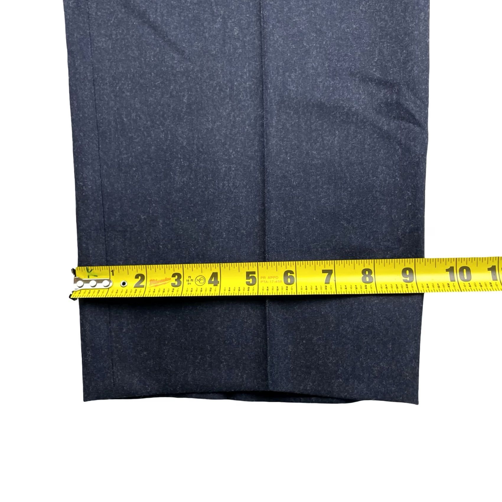 Vintage Dunhill Men’s 100% Wool Flannel Flat Front Dress Pants Navy Blue Italy 36x30 Jeans? Size US 36 / EU 52 - 8 Thumbnail