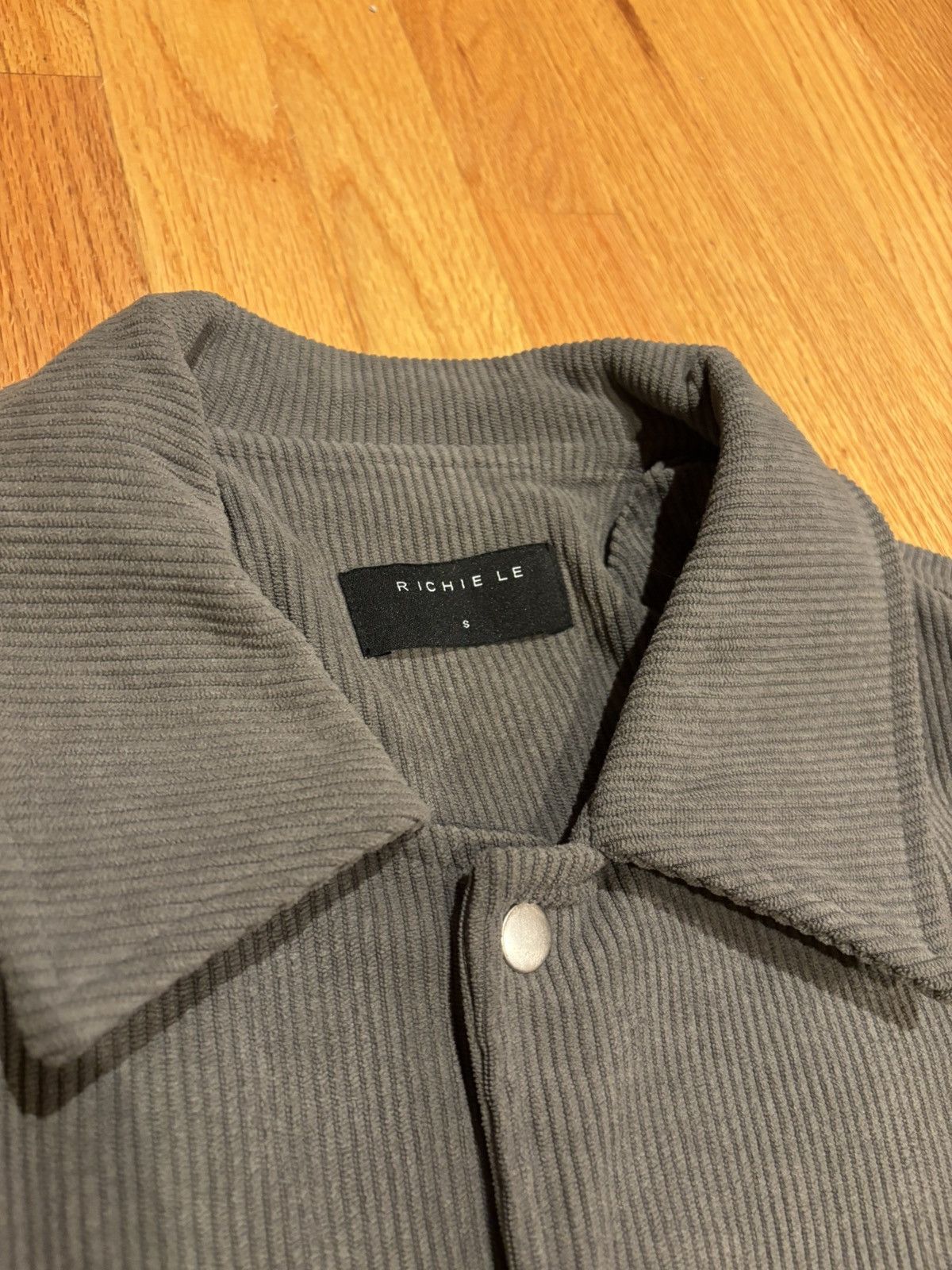 Richie Le Collection Richie Le Grey Corduroy Cropped Overshirt Size US S / EU 44-46 / 1 - 3 Thumbnail