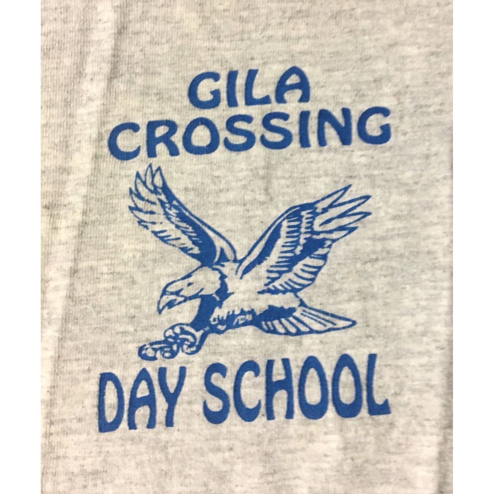 Vintage VINTAGE Gila Crossing School Double Layer Shirt XL Gray USA Single Stitch 80s 90s Pirate, College, Punk Mens Shirt Size US XL / EU 56 / 4 - 2 Thumbnail