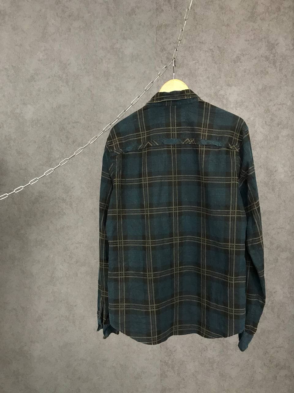 Allsaints Allsaints vintage luxury designer flannel shirt Size US L / EU 52-54 / 3 - 6 Thumbnail