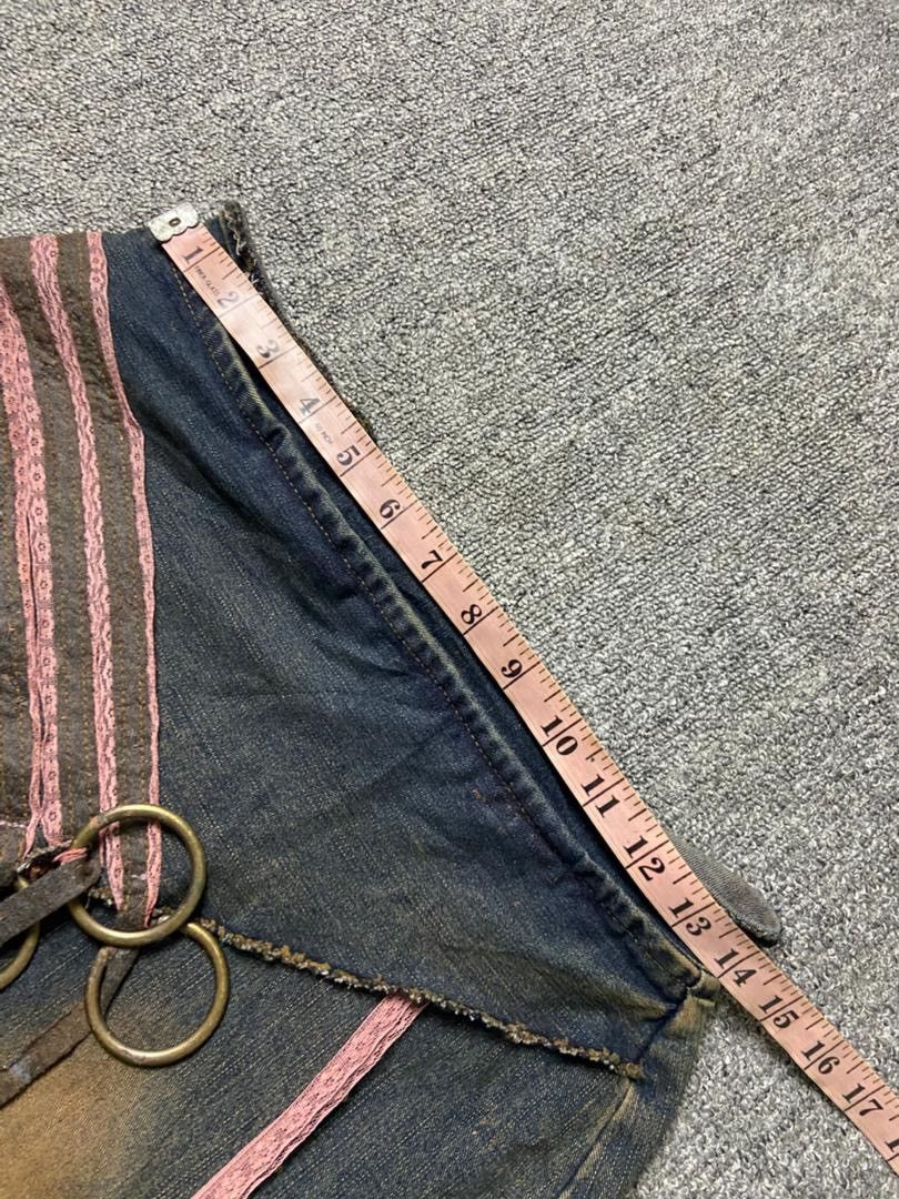 Japanese Brand Blue Jam Brand Asymmetrical Layered Denim Skirt (195) Size 28" / US 6 / IT 42 - 8 Thumbnail