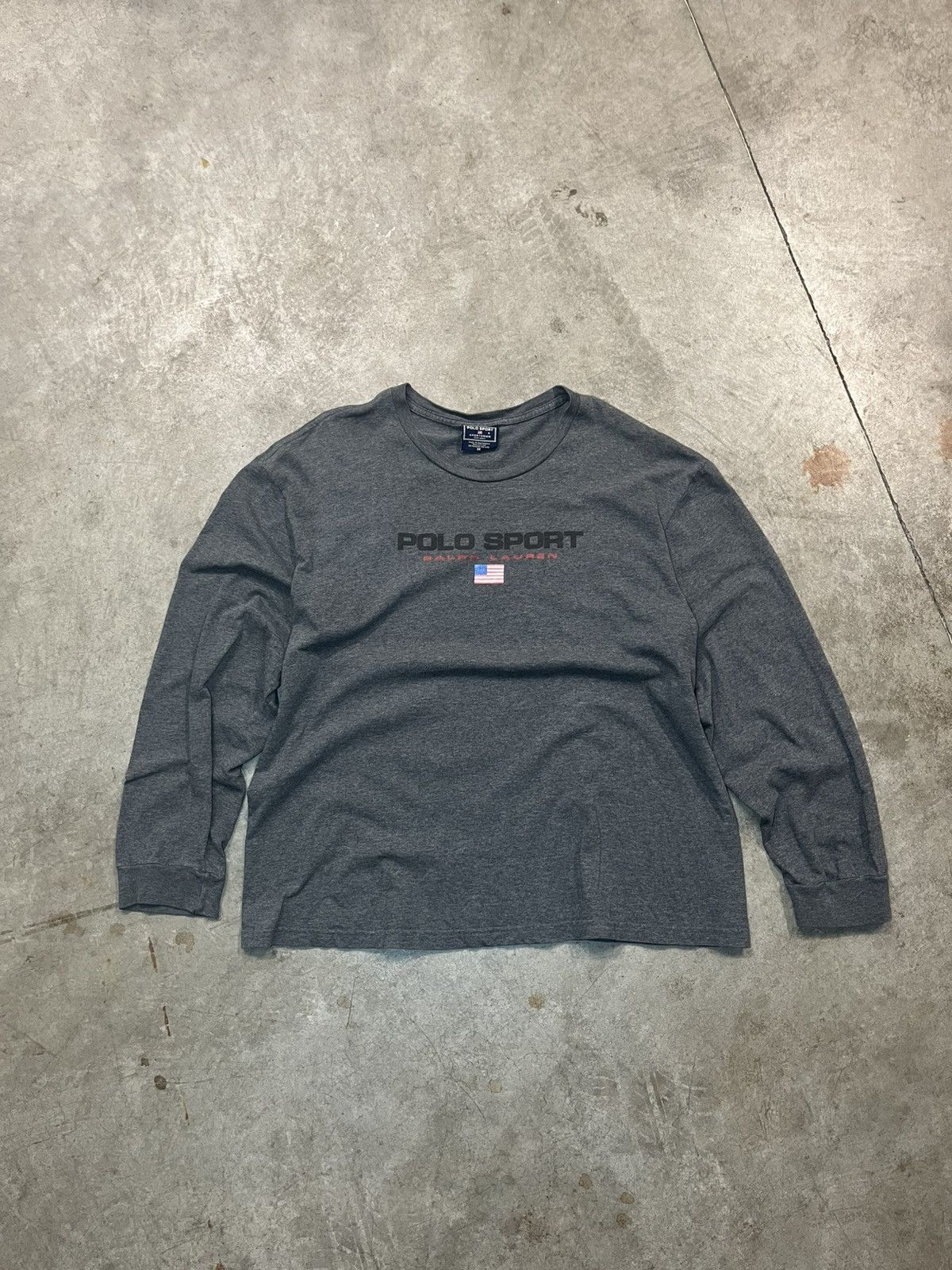 Polo Ralph Lauren Polo Sport Grey Ralph Lauren long sleeve Medium Shirt Size US M / EU 48-50 / 2 - 1 Thumbnail