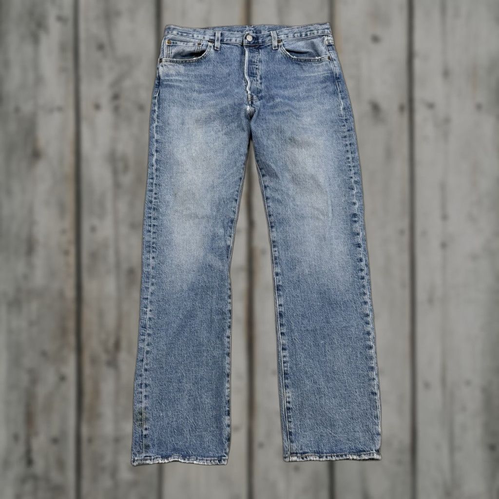 Levi's 501 Jeans Blue Straight 34x32 Regular Fit Mens Denim