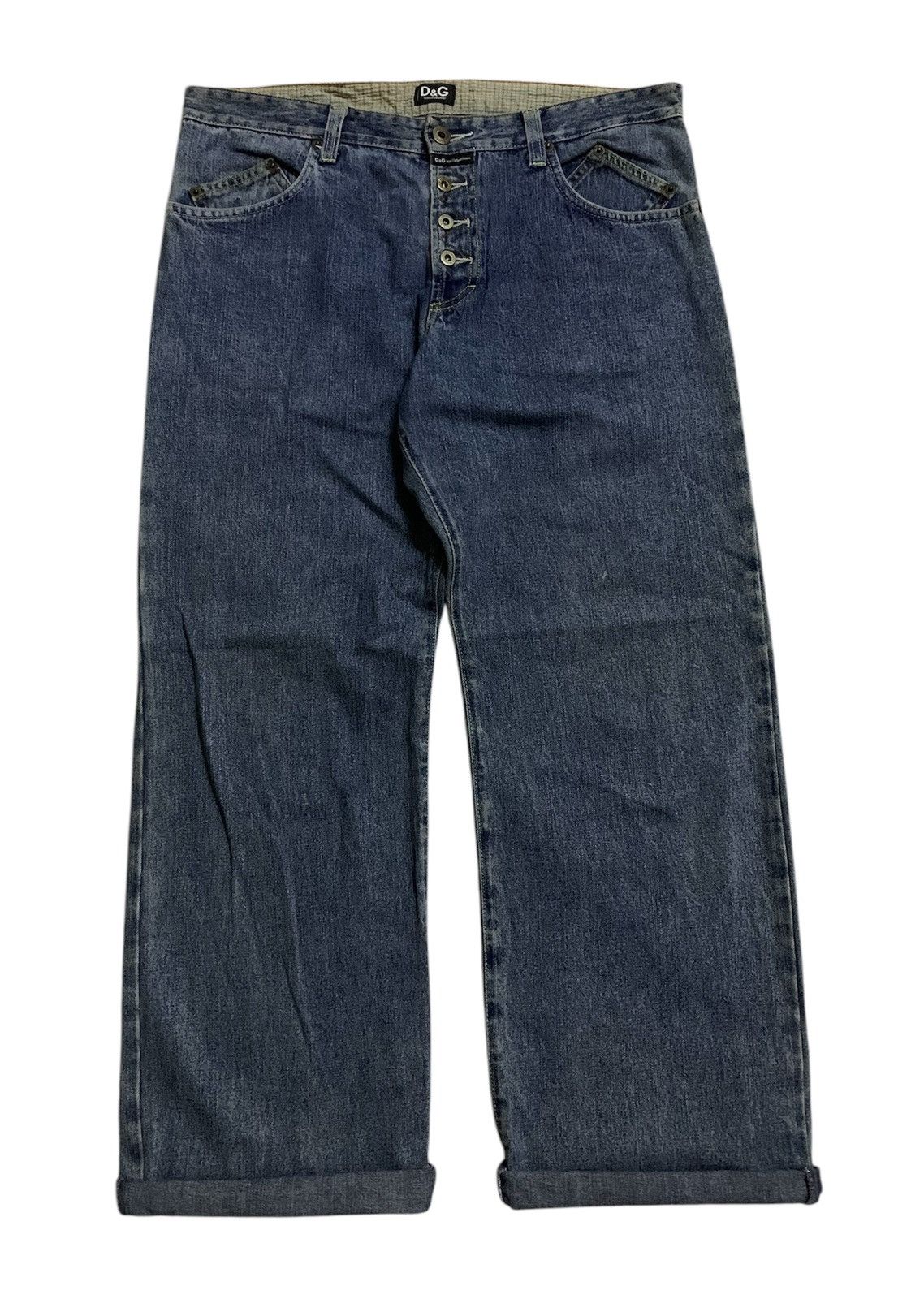 Dolce & Gabbana 💥D&G Dolce&Gabbana Donut Button Denim Size US 33 - 5 Thumbnail