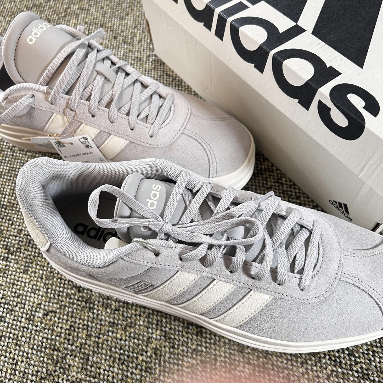 Adidas NIB Adidas VL Court Bold Platform Grey White Size US 11 / IT 41 - 3 Thumbnail