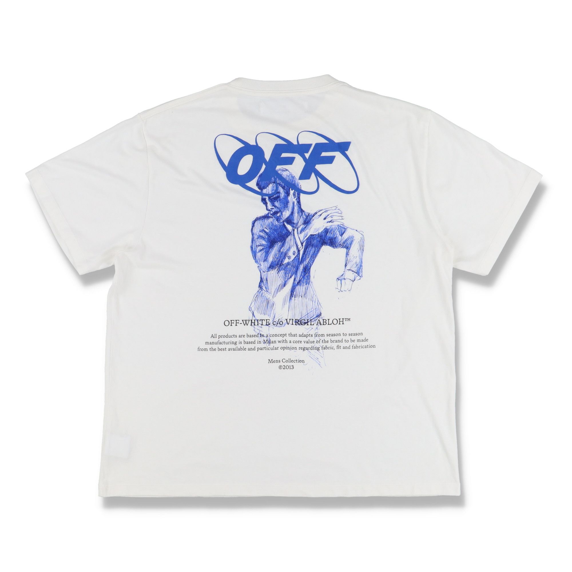 Off-White White Mirko First Slogan Logo Oversized T-shirt | Grailed