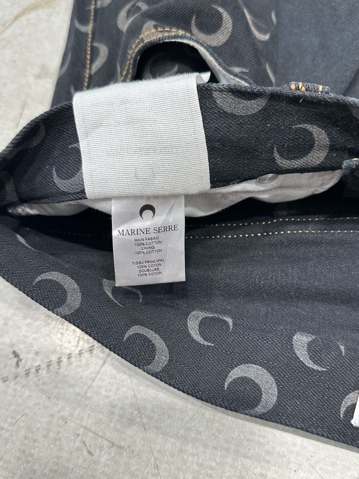 Marine Serre Marine Serre Denim Black Size US 42 / EU 58 - 7 Thumbnail