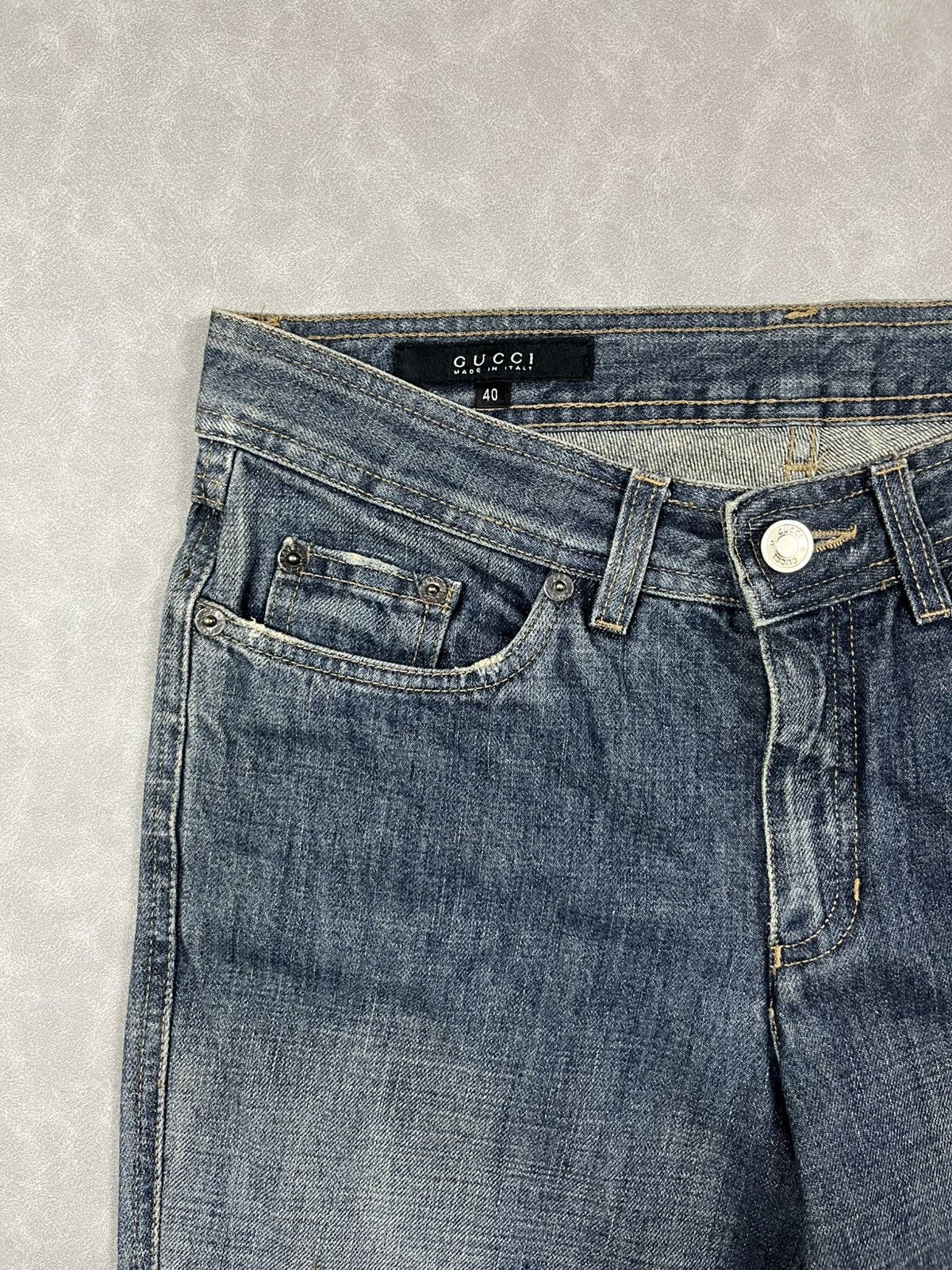 Gucci 90s Gucci denim pants Size 27" / US 4 / IT 40 - 11 Thumbnail