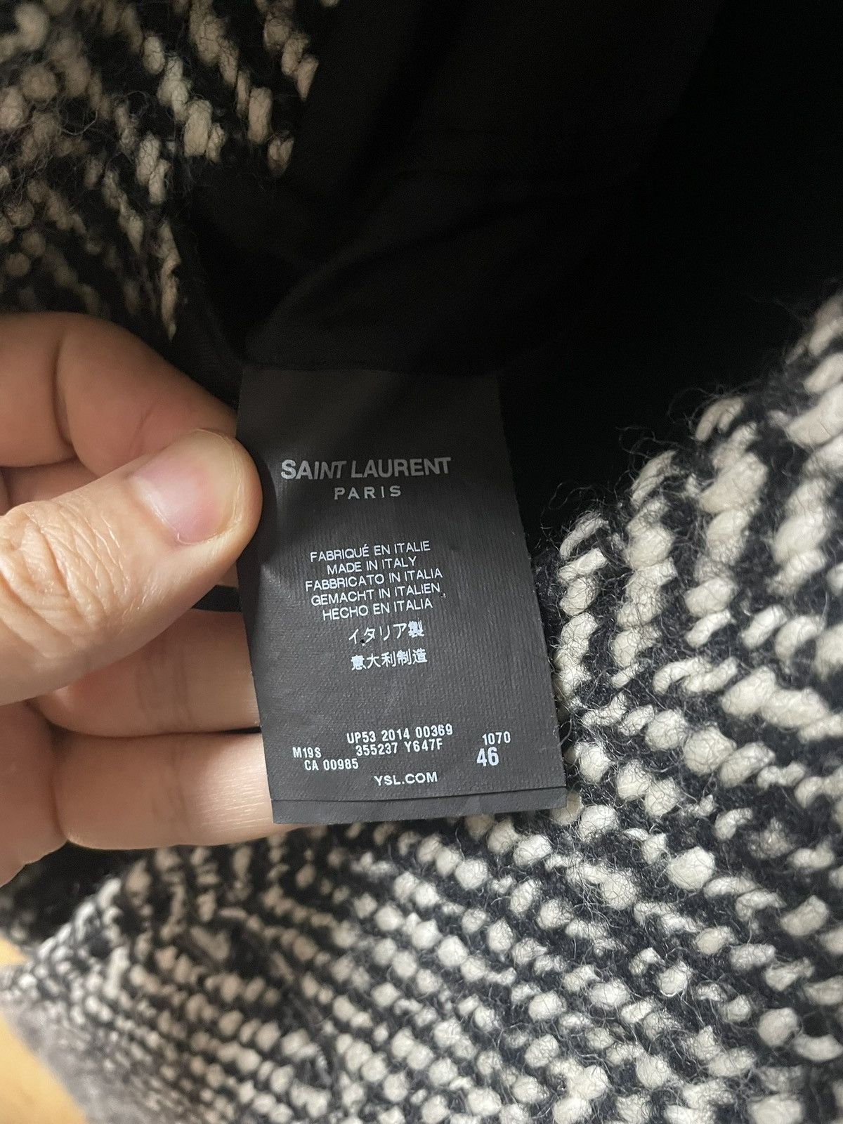 Saint Laurent Paris 14aw saint laurent Herringbone coat Size US S / EU 44-46 / 1 - 5 Thumbnail