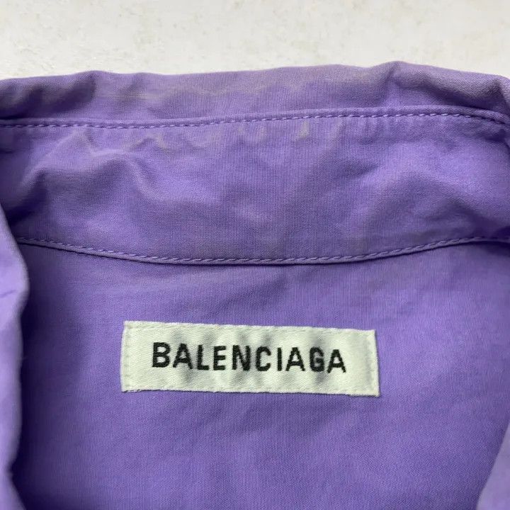 Balenciaga Balenciaga Balenciaga Casual Long Sleeve Shirt in Purple - Size US S / EU 44-46 / 1 - 1 Thumbnail