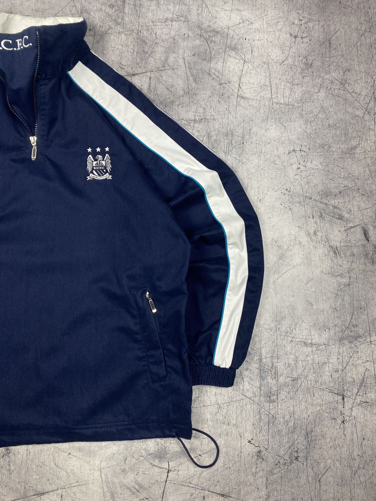 Le Coq Sportif Le Coq Sportif Manchester City MCFC Half Zip Jacket Vintage Size US L / EU 52-54 / 3 - 4 Thumbnail