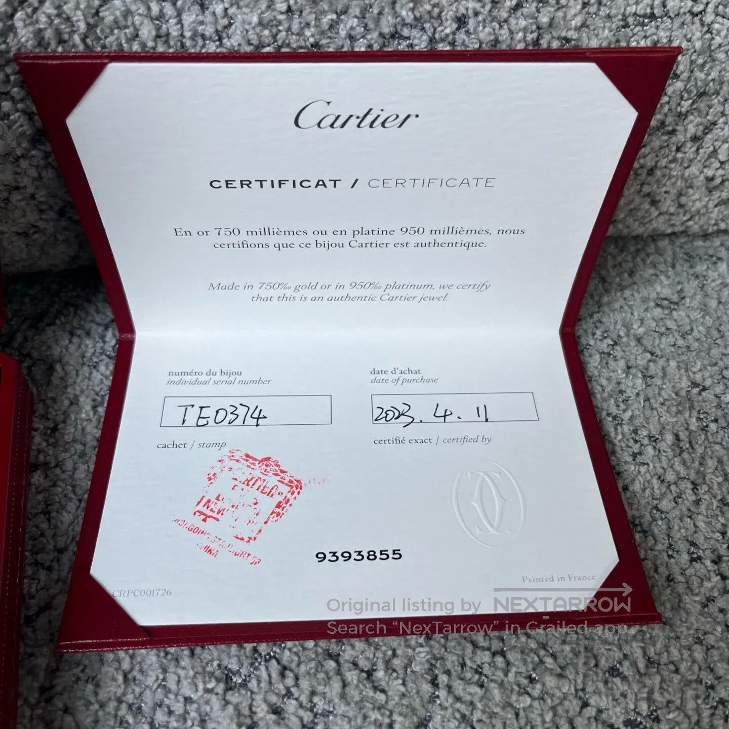 Cartier Cartier Sand-colored, solid-color logo embroidered casual Size US XS / EU 42 / 0 - 3 Thumbnail