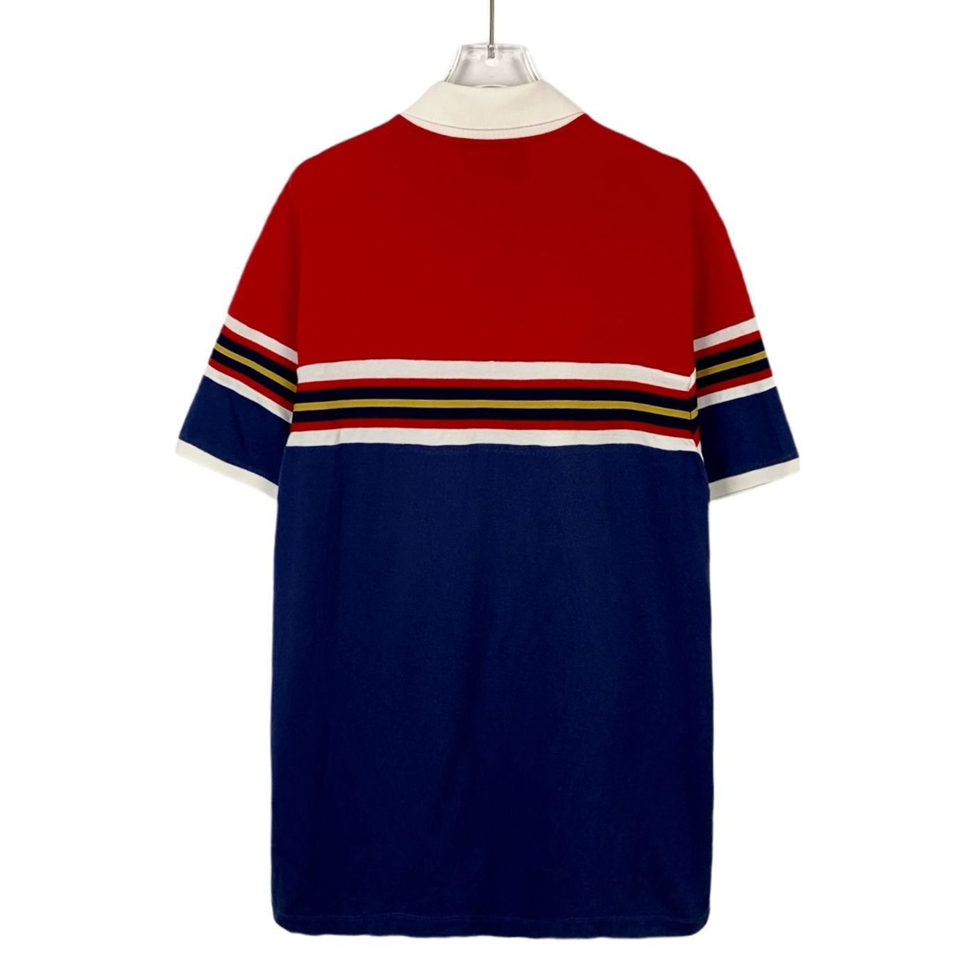Gucci GUCCI Made In Italy Red & Navy Cotton Polo Shirt With Embroi Size US S / EU 44-46 / 1 - 8 Thumbnail