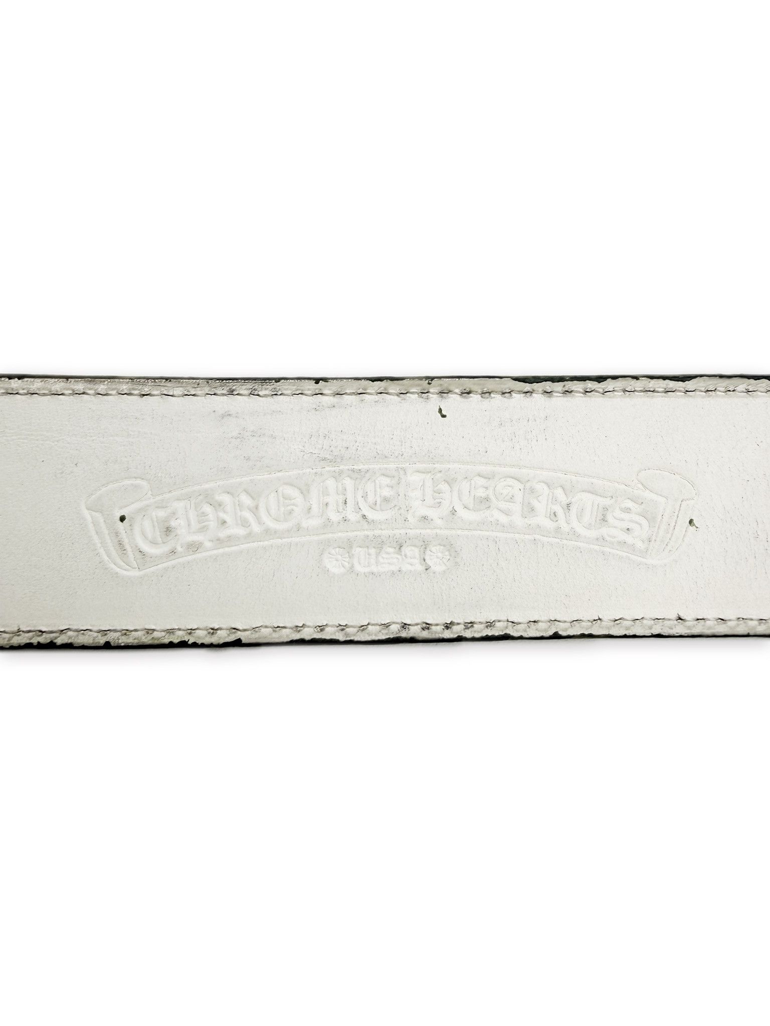 Chrome Hearts Chrome Hearts Lime Green 1.5 inch Gunslinger Leather Belt Size 32 - 7 Thumbnail