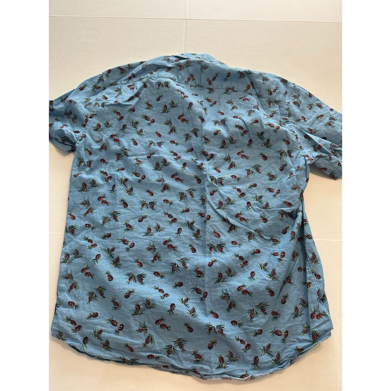 J.Crew J Crew Button Shirt Slim Large Tropical Pineapple Blue Size US L / EU 52-54 / 3 - 8 Thumbnail