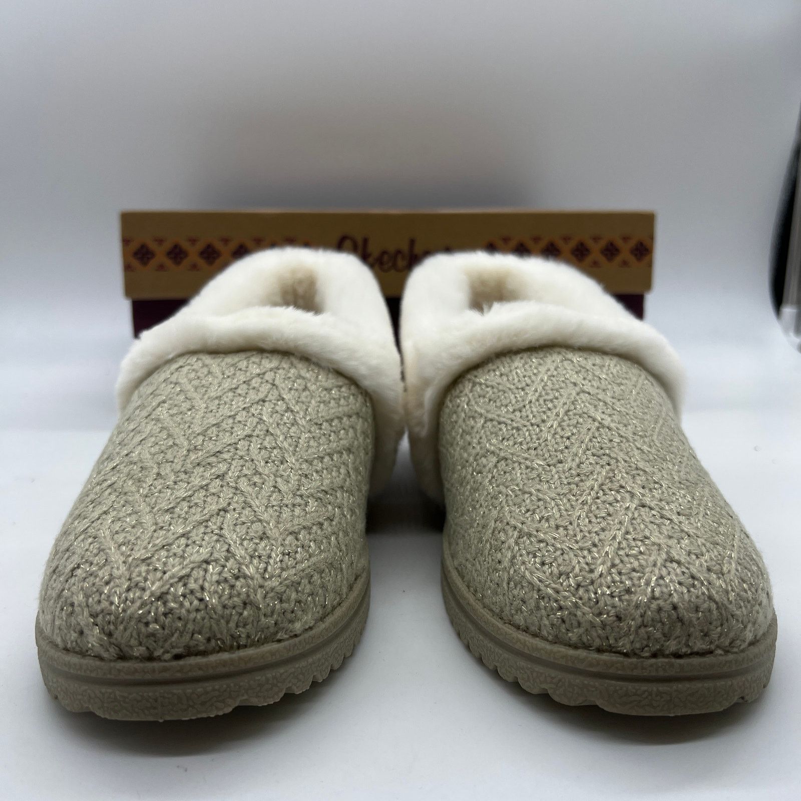 SKECHERS Skechers Cozy Lite Sparkle Knit Slippers Walk Natural 11 Size US 11 / IT 41 - 5 Thumbnail