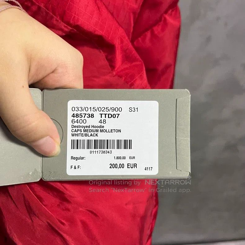 Balenciaga Balenciaga Red Solid Color Printed Logo Down Jacket Size US L / EU 52-54 / 3 - 4 Thumbnail